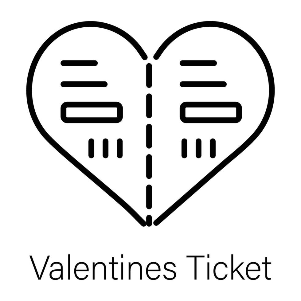modisch Valentinsgrüße Fahrkarte vektor