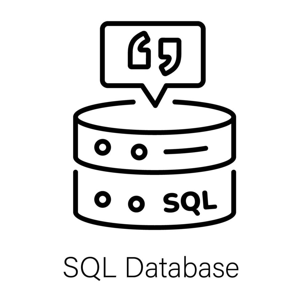 modisch sql Datenbank vektor