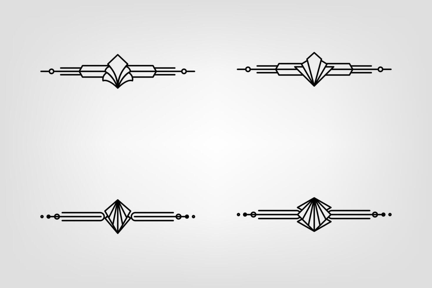 konst deco linje gräns. modern arabicum guld ramar, dekorativ rader gränser och geometrisk gyllene märka ram design element vektor