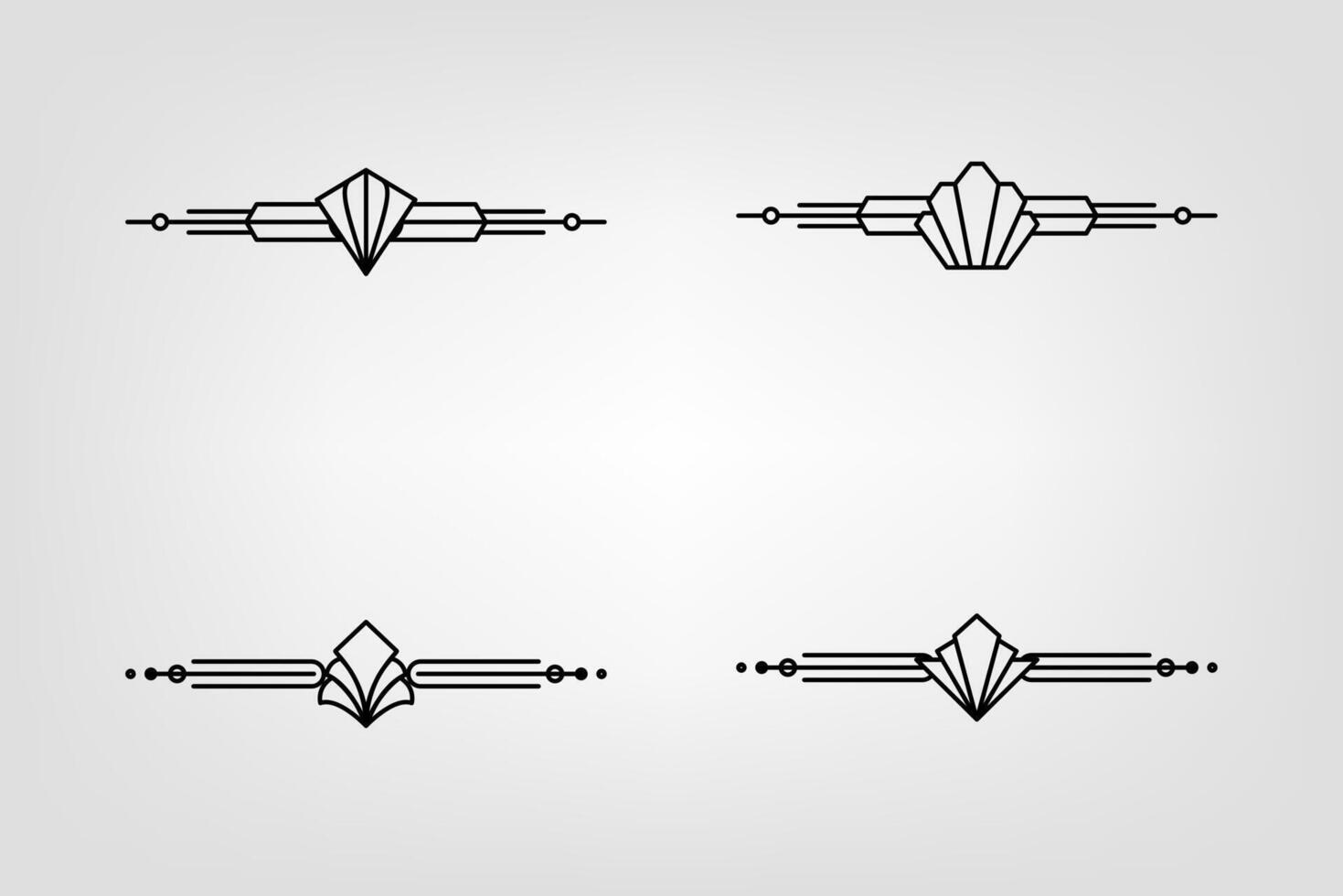 konst deco linje gräns. modern arabicum guld ramar, dekorativ rader gränser och geometrisk gyllene märka ram design element vektor