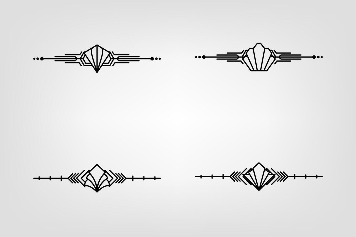 konst deco linje gräns. modern arabicum guld ramar, dekorativ rader gränser och geometrisk gyllene märka ram design element vektor