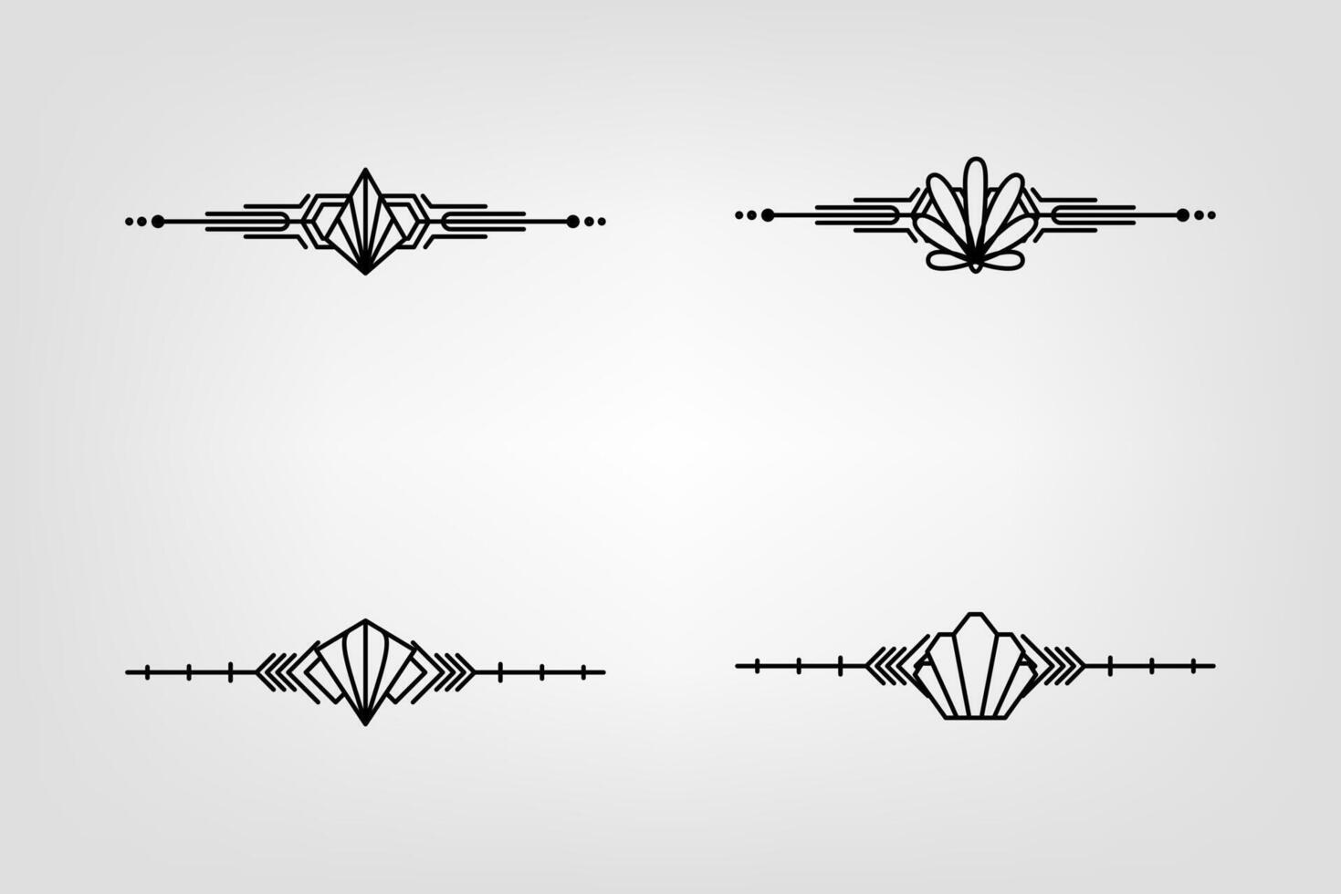 konst deco linje gräns. modern arabicum guld ramar, dekorativ rader gränser och geometrisk gyllene märka ram design element vektor