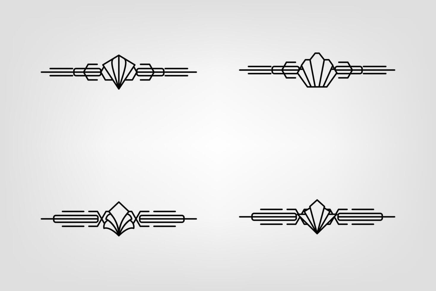 konst deco linje gräns. modern arabicum guld ramar, dekorativ rader gränser och geometrisk gyllene märka ram design element vektor