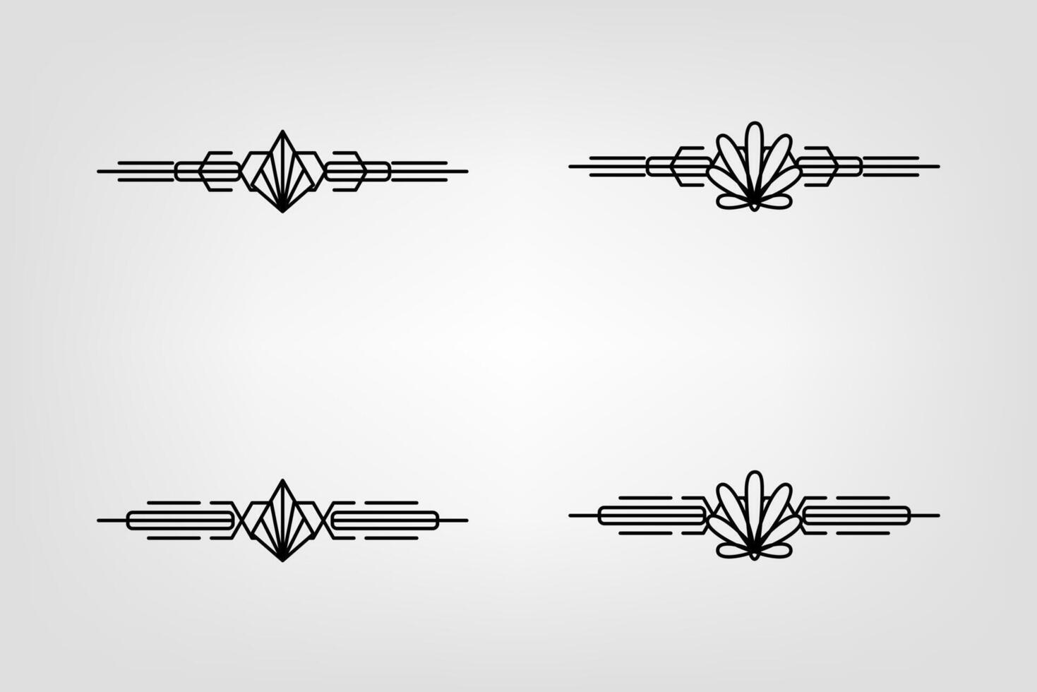 konst deco linje gräns. modern arabicum guld ramar, dekorativ rader gränser och geometrisk gyllene märka ram design element vektor