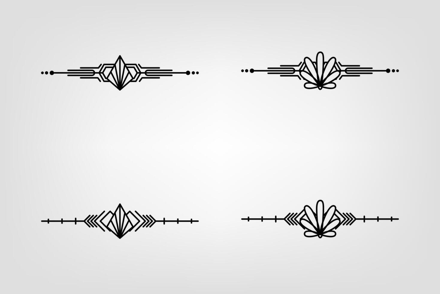 konst deco linje gräns. modern arabicum guld ramar, dekorativ rader gränser och geometrisk gyllene märka ram design element vektor