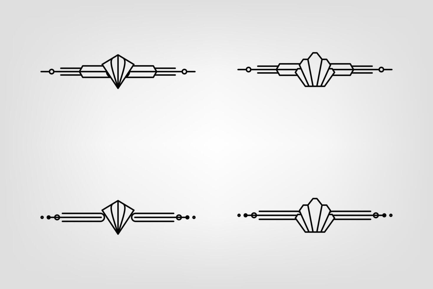 konst deco linje gräns. modern arabicum guld ramar, dekorativ rader gränser och geometrisk gyllene märka ram design element vektor