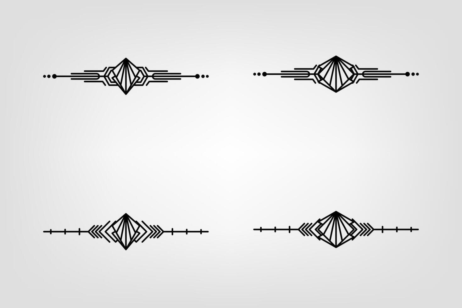 konst deco linje gräns. modern arabicum guld ramar, dekorativ rader gränser och geometrisk gyllene märka ram design element vektor