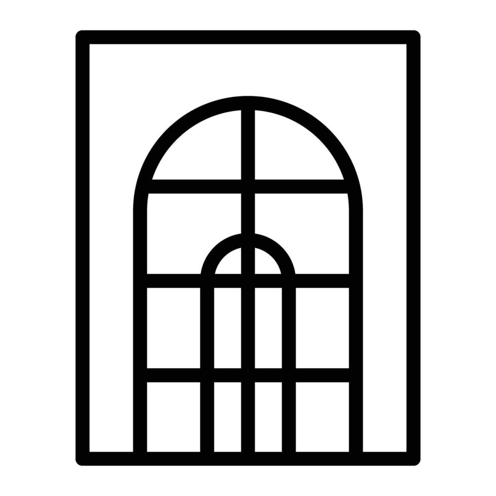 Fenster Linie Symbol Design vektor