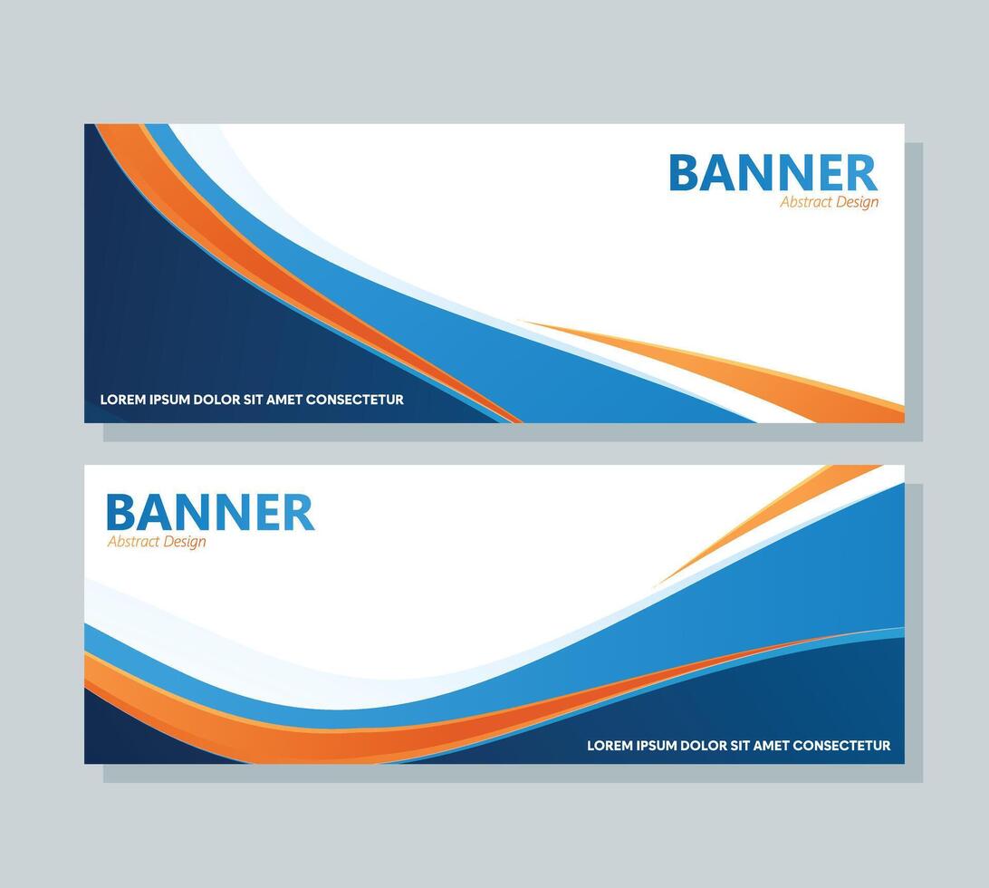 bunt abstrakt Welle Banner Design vektor