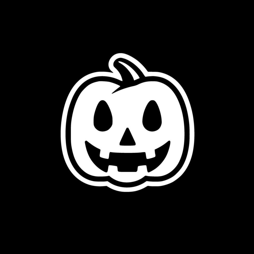 Halloween - - minimalistisch und eben Logo - - Illustration vektor