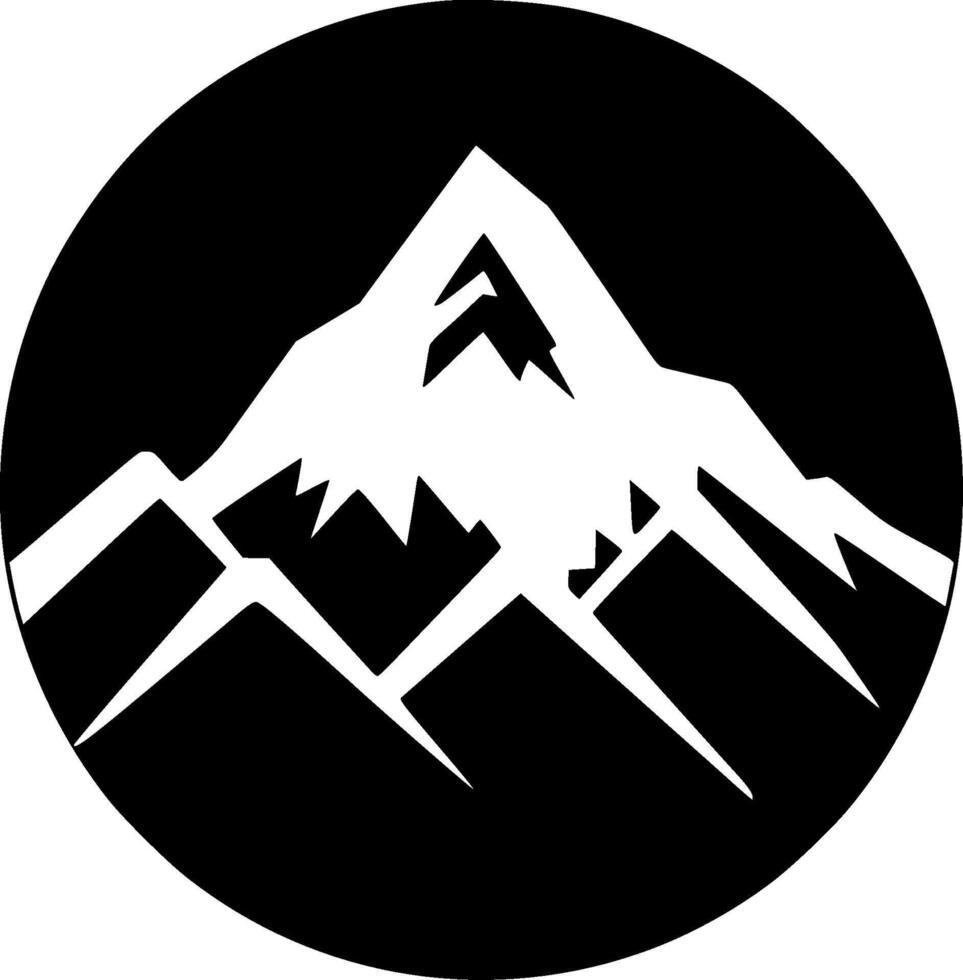 Berg - - hoch Qualität Logo - - Illustration Ideal zum T-Shirt Grafik vektor