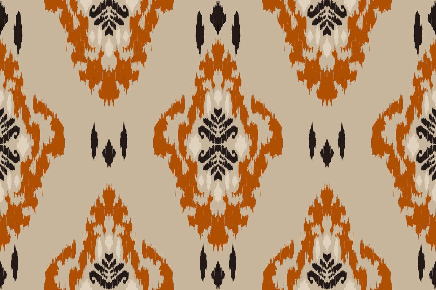 Ikat Stammes- indisch nahtlos Muster. ethnisch aztekisch Stoff Teppich Mandala Ornament einheimisch Boho Chevron textil.geometrisch afrikanisch amerikanisch orientalisch traditionell Illustrationen. Stickerei Stil. vektor