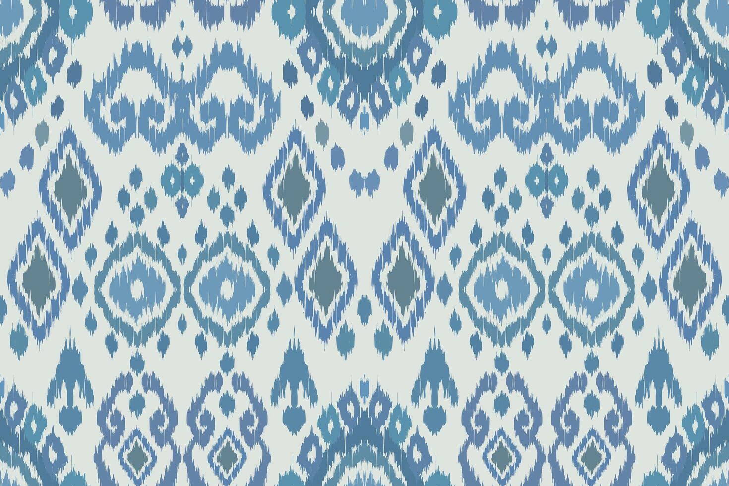 Ikat Stammes- indisch nahtlos Muster. ethnisch aztekisch Stoff Teppich Mandala Ornament einheimisch Boho Chevron textil.geometrisch afrikanisch amerikanisch orientalisch traditionell Illustrationen. Stickerei Stil. vektor