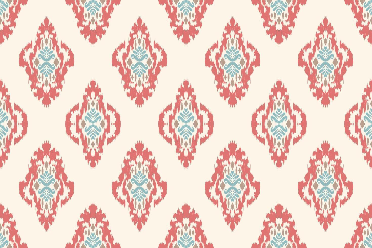 Ikat Stammes- indisch nahtlos Muster. ethnisch aztekisch Stoff Teppich Mandala Ornament einheimisch Boho Chevron textil.geometrisch afrikanisch amerikanisch orientalisch traditionell Illustrationen. Stickerei Stil. vektor