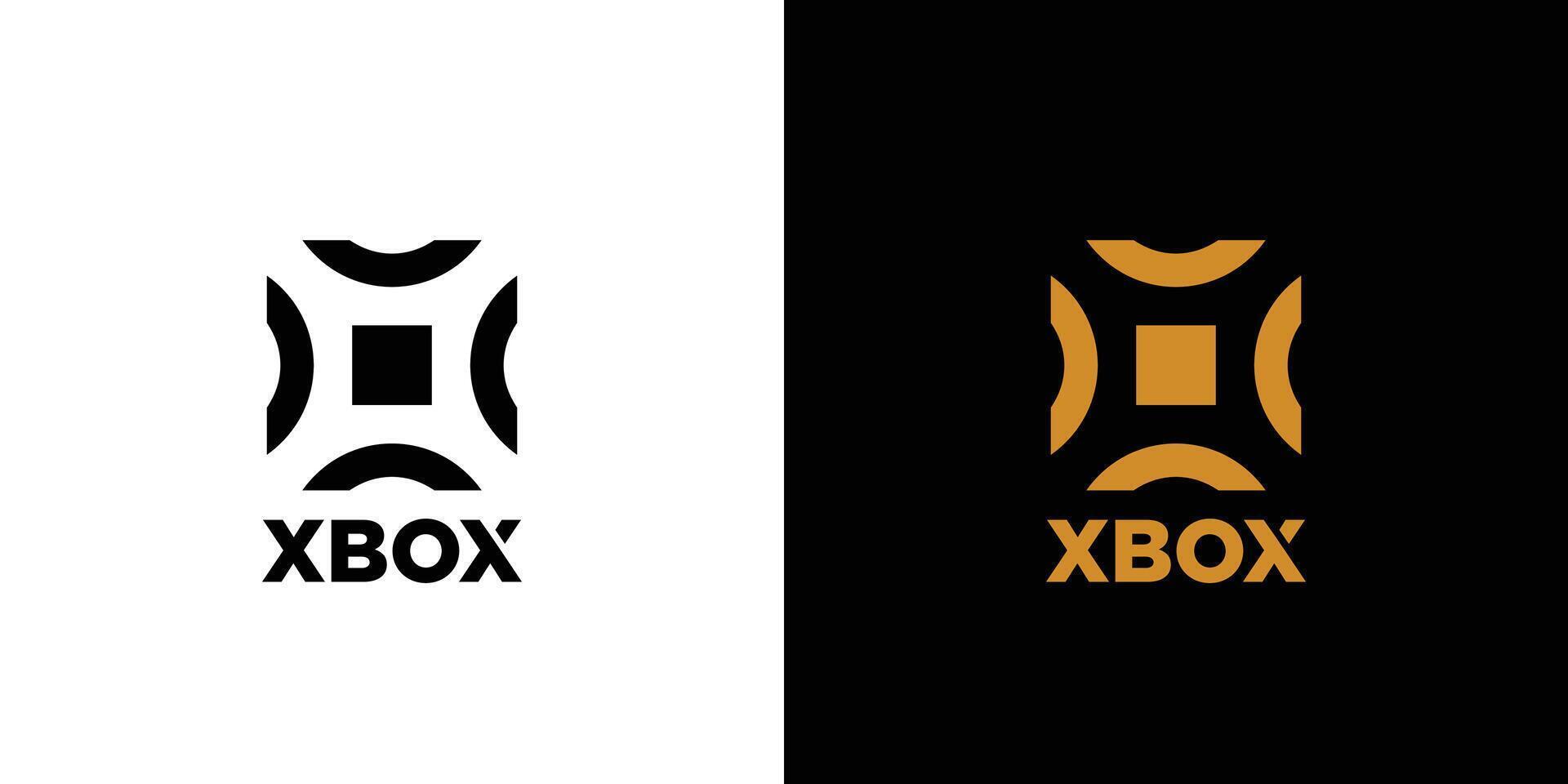 modern und stark x Box Logo Design vektor