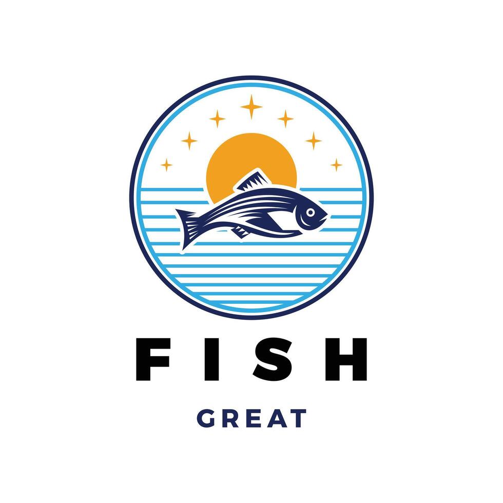 Fisch-Symbol-Logo-Design-Vorlage vektor