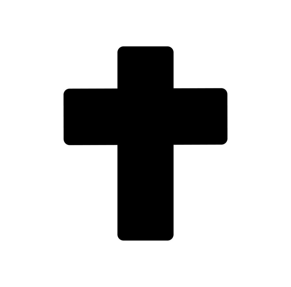 Kreuz Symbol auf ein Weiß Hintergrund vektor
