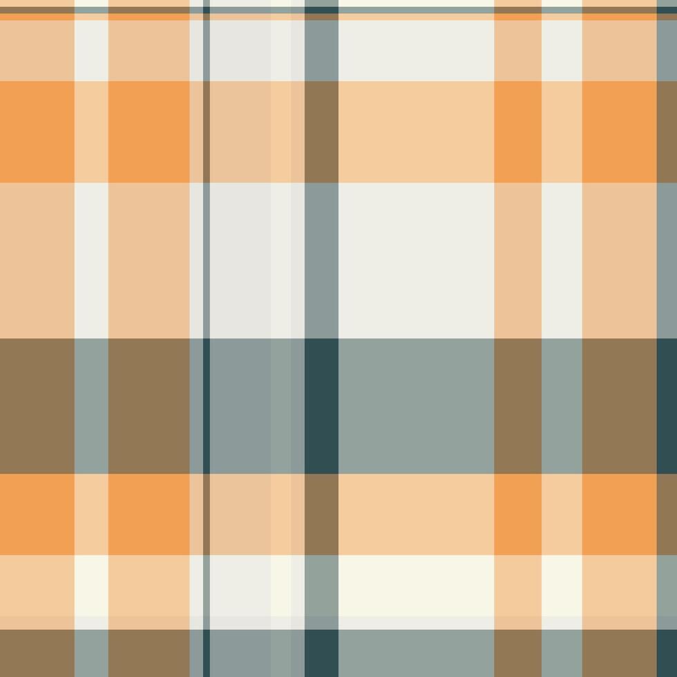 Plaid nahtlos Stoff von prüfen Tartan Textur mit ein Textil- Hintergrund Muster . vektor