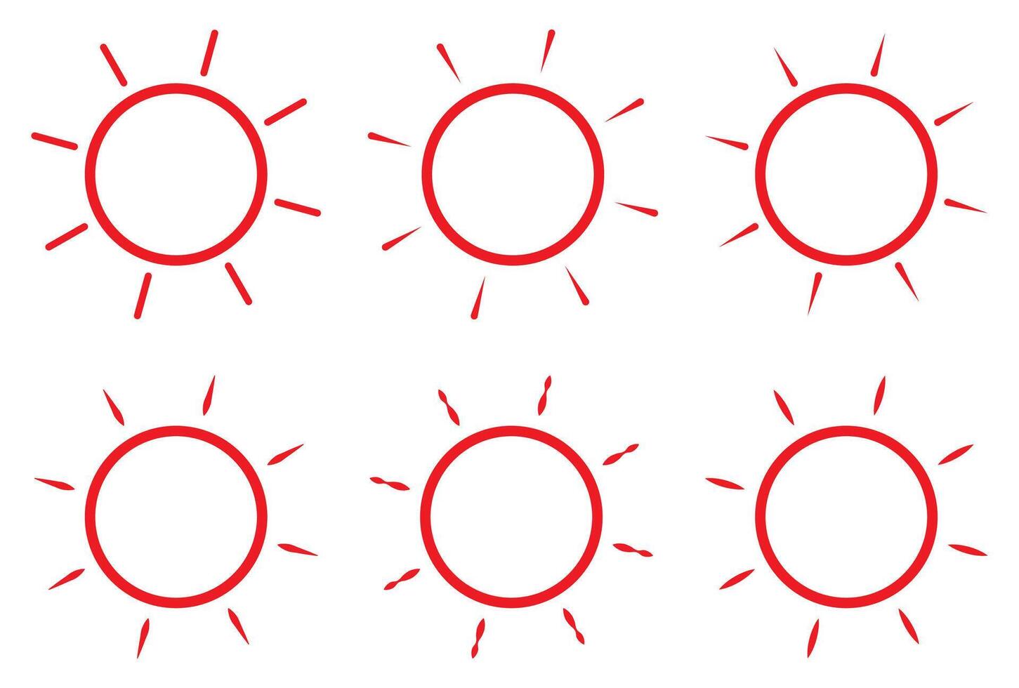 Sonne Symbol Symbol Sonne Phase Illustration. vektor