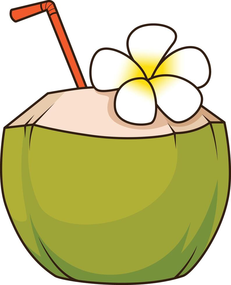 hawaiian kokos dryck illustration vektor