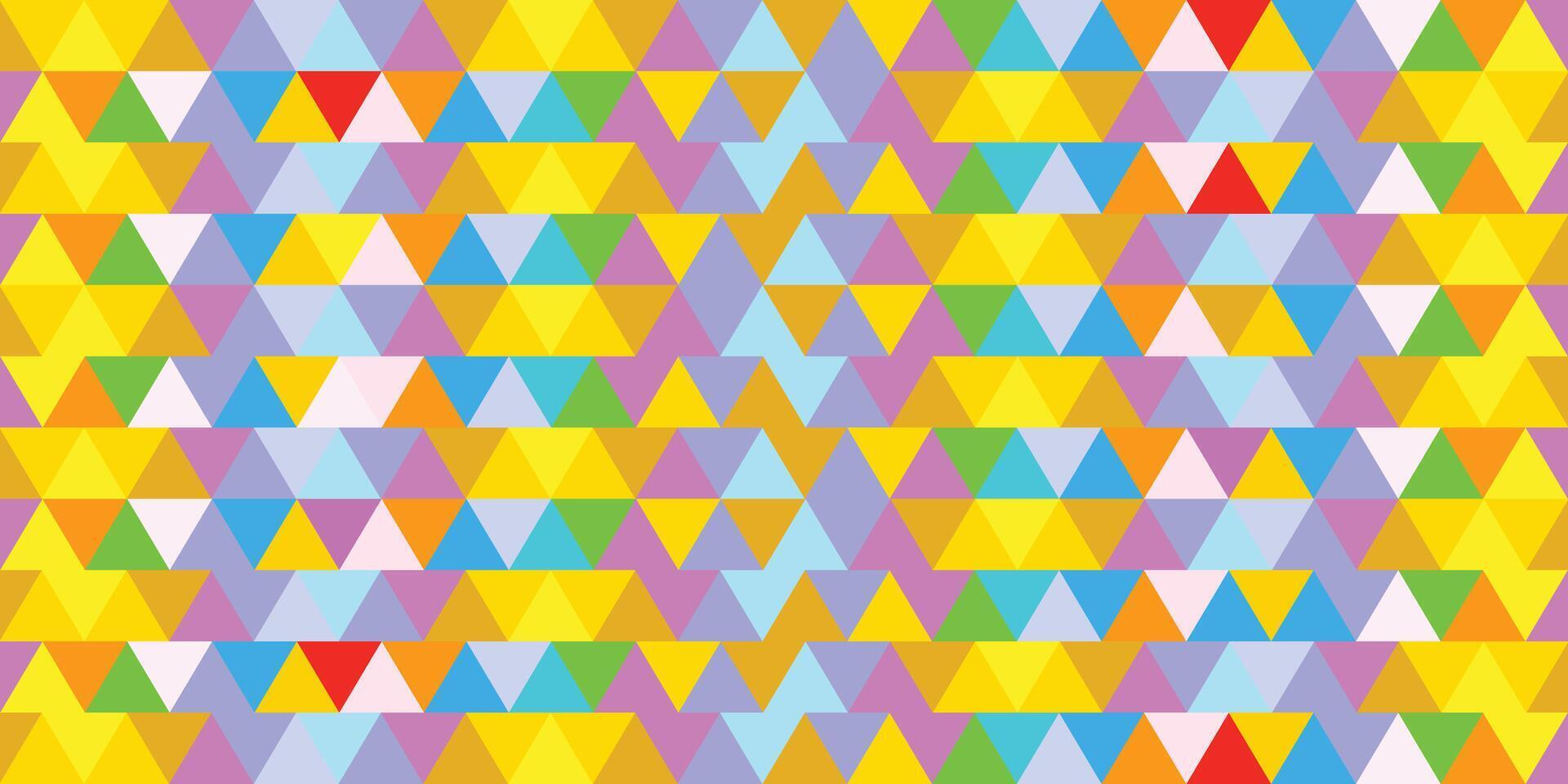 full Färg mönster med geometrisk former vektor