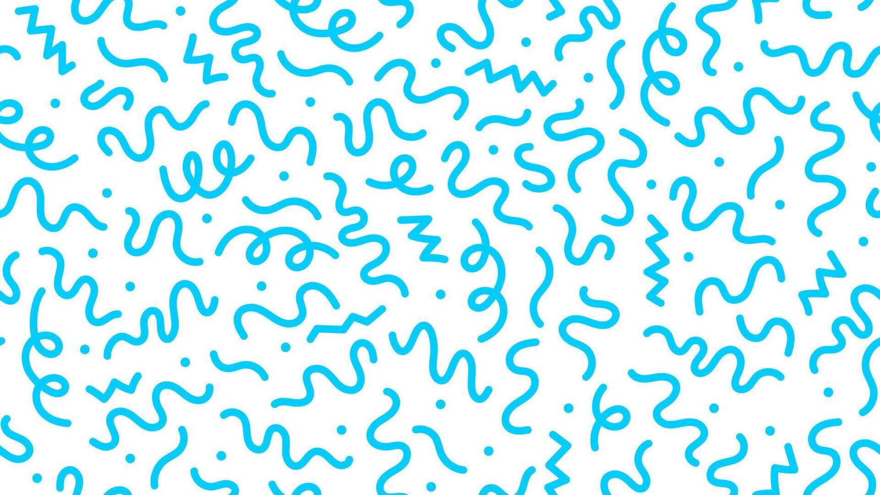 Blau Kringel Linie Muster, nahtlos Hintergrund vektor