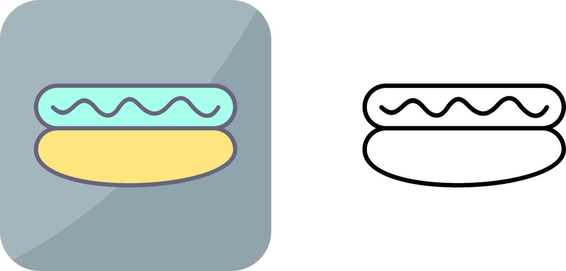 Hot-Dog-Icon-Design vektor