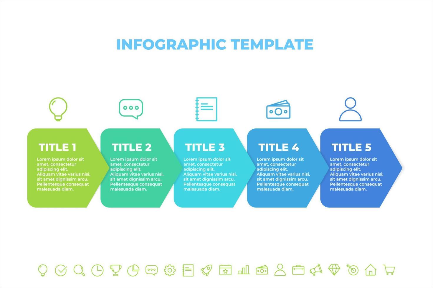 Business-Infografik-Template-Design. Option Infografik-Vorlagendesign vektor