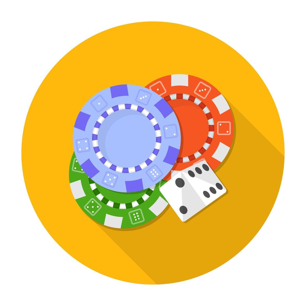 Roulette-Poker-Konzepte vektor
