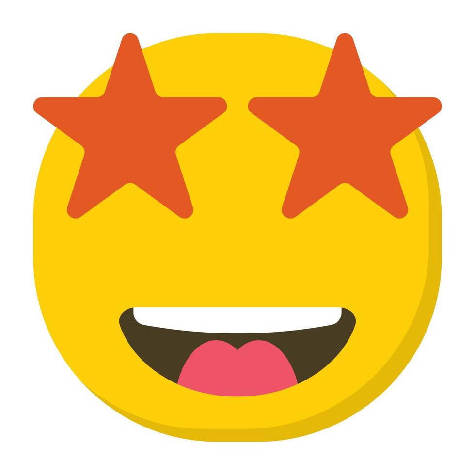 glada emoji-koncept vektor