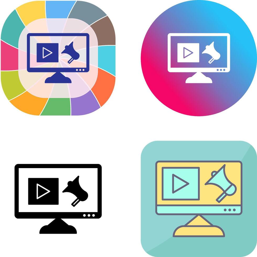 einzigartig Digital Marketing Symbol Design vektor