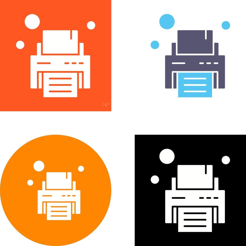 Drucker-Icon-Design vektor