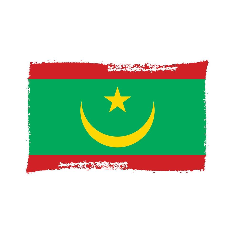mauretanien flagga vektor