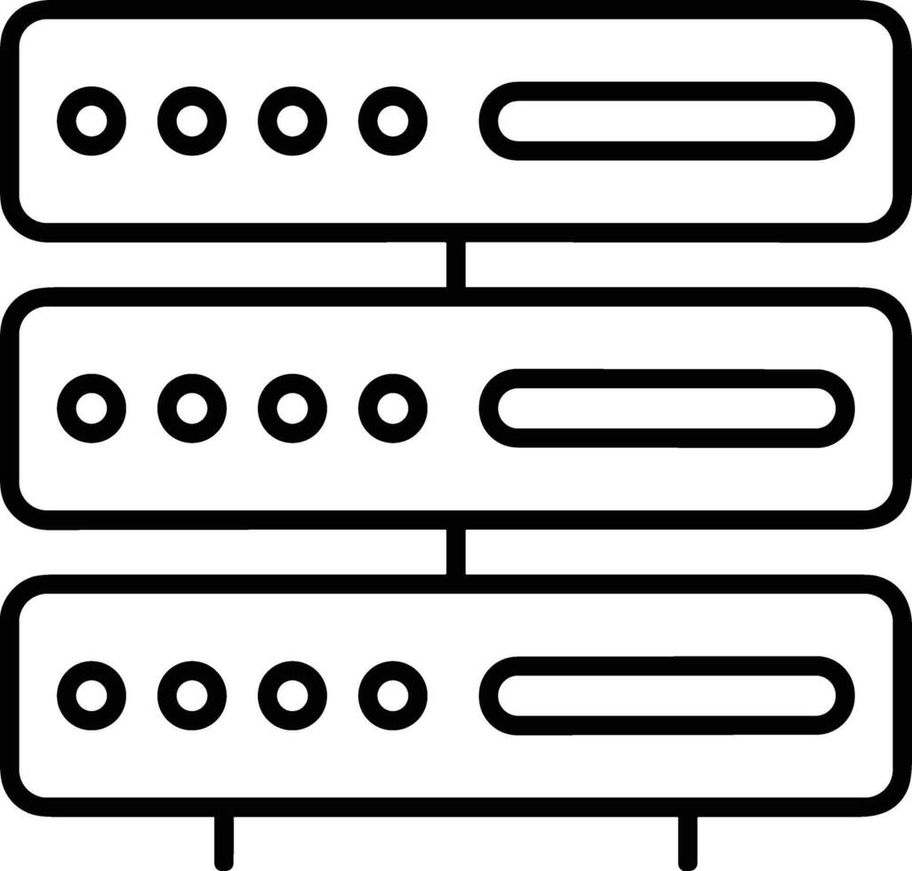 lagring data ikon symbol bild för databas illustration vektor