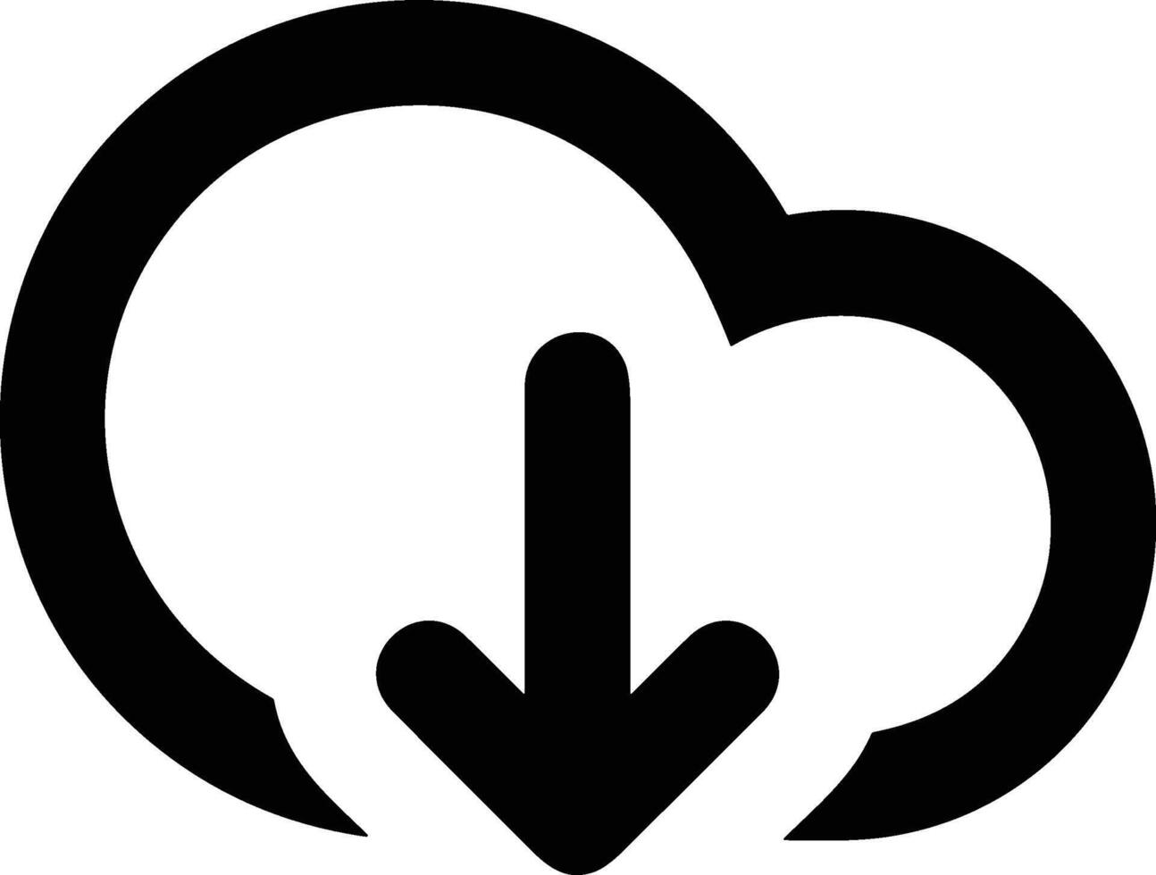 Wolke Symbol Symbol Bild. Illustration von das Hosting Lager vektor