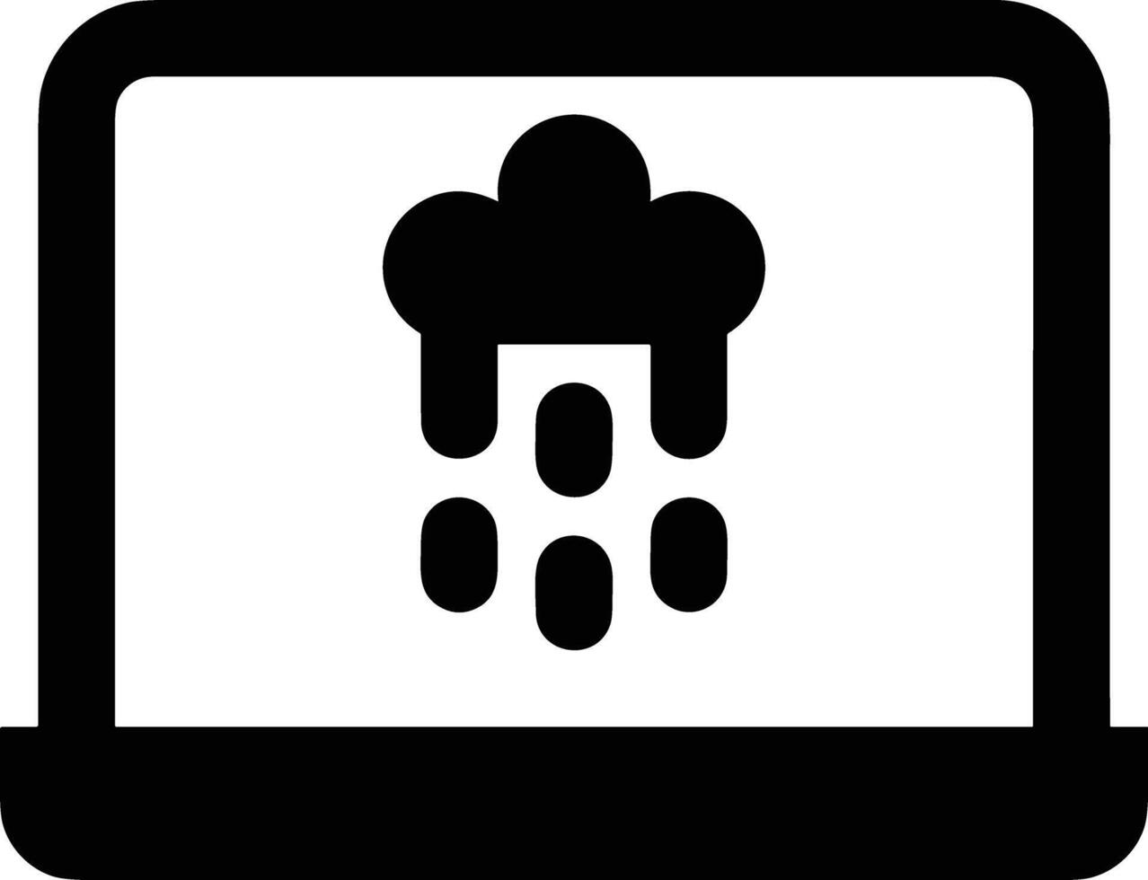 Wolke Symbol Symbol Bild. Illustration von das Hosting Lager vektor