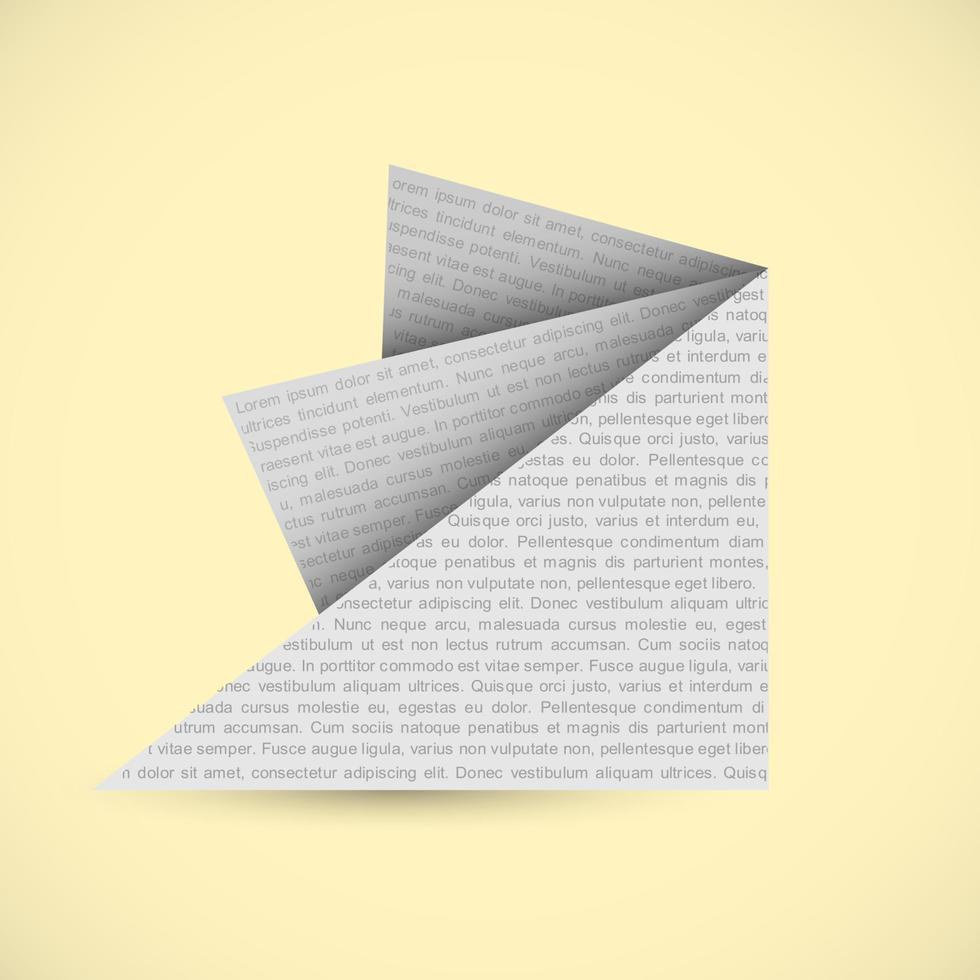 Origami-Papier-Vektor-Hintergrund vektor
