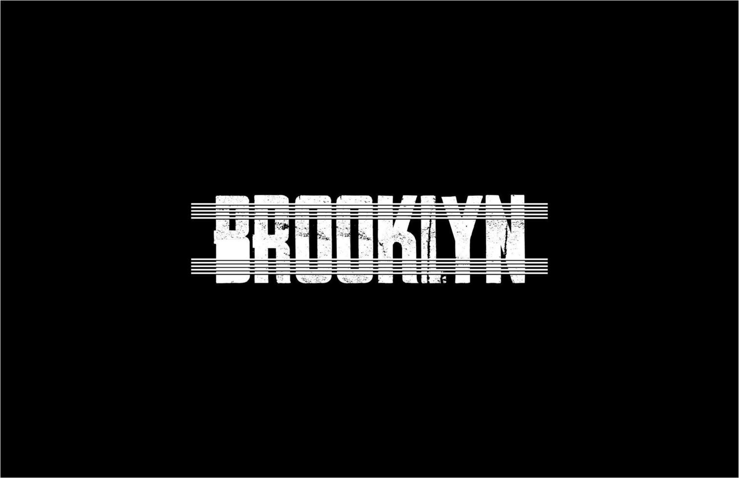 Brooklyn Vintage Pinsel Stripp... vektor