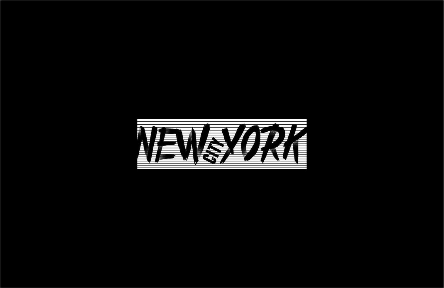 New York City Typografie Punkte... vektor