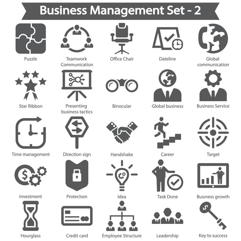 Business Management Icon Pack vektor