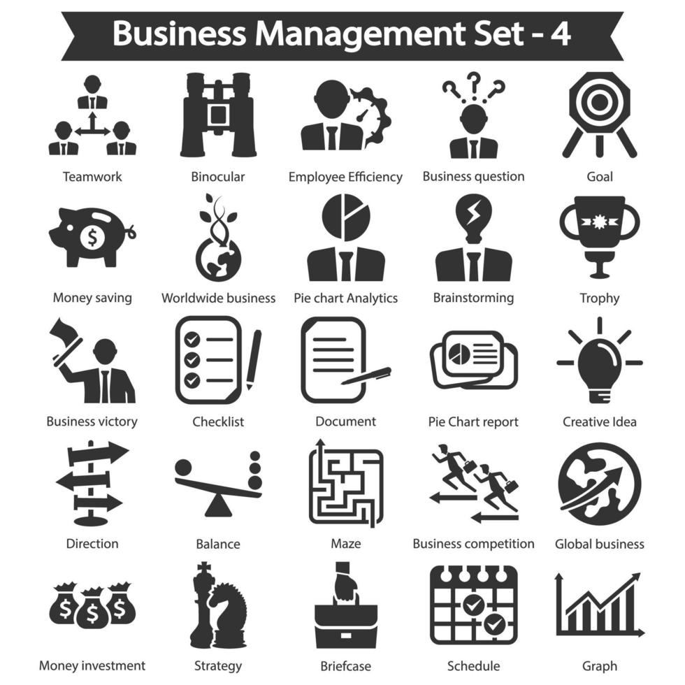 Business Management Icon Pack vektor