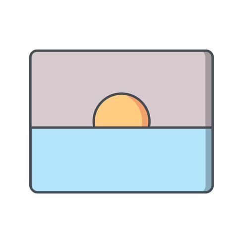 Sonnenuntergang-Vektor-Symbol vektor