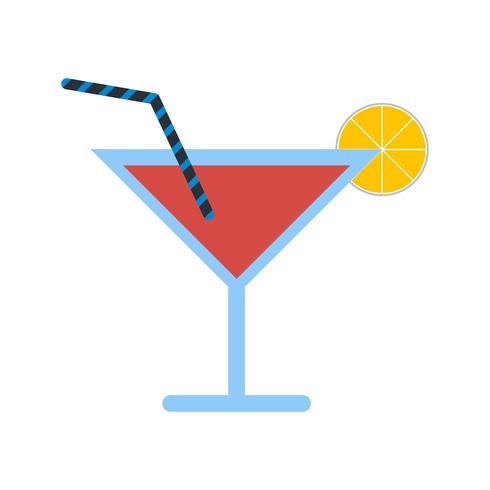 Vektor-Cocktail-Symbol vektor