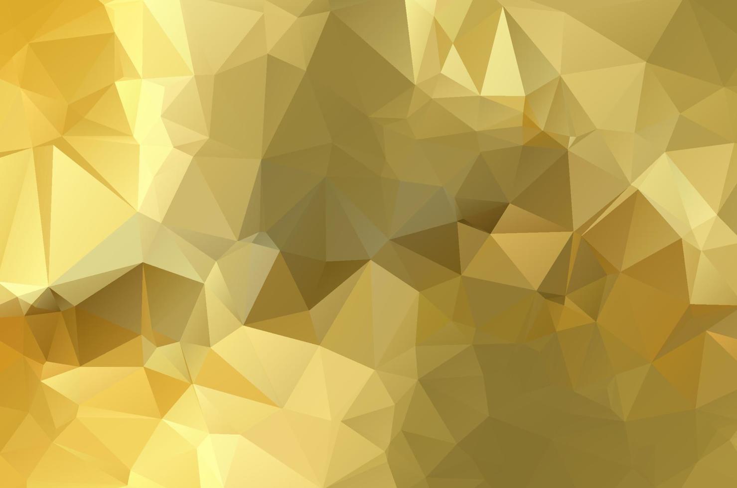 Gold Low-Poly-Kristall-Hintergrund. Polygon-Design-Muster. goldene Low-Poly-Vektor-Illustration, niedriger Polygon-Hintergrund. vektor