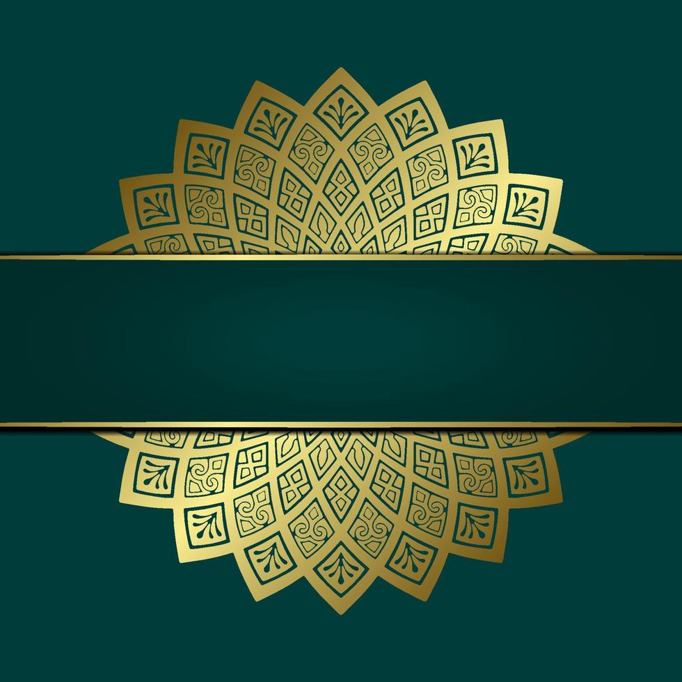 Luxus-Mandala-Hintergrund mit goldenem Arabeskenmuster arabisch-islamischer Oststil. Dekoratives Mandala im Ramadan-Stil. Mandala für Print, Poster, Cover, Broschüre, Flyer, Banner vektor