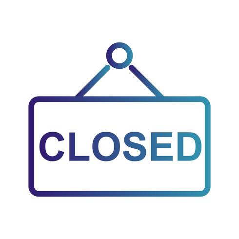 Vektor Closed Sign Icon