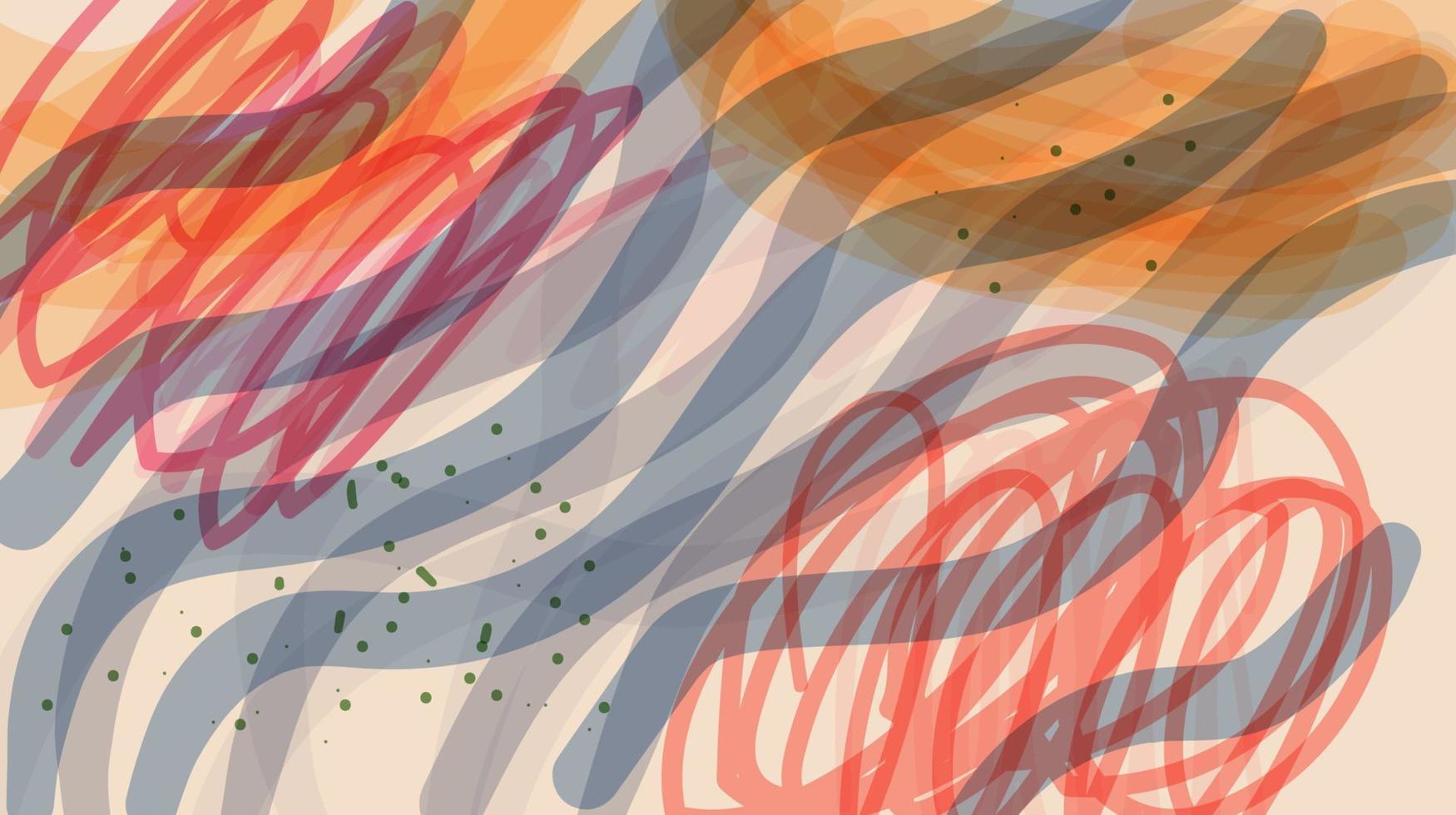 abstrakter Hintergrund mit geschweiften Pinselstrichen, Vorlage, Welle, künstlerisches Cover-Design, bunte Textur. trendiges Muster, grafisches Poster, geometrische Broschüre, Karte. vektor