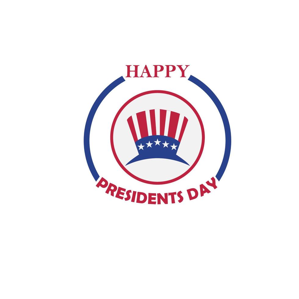 presidentens dag logotyp vektor