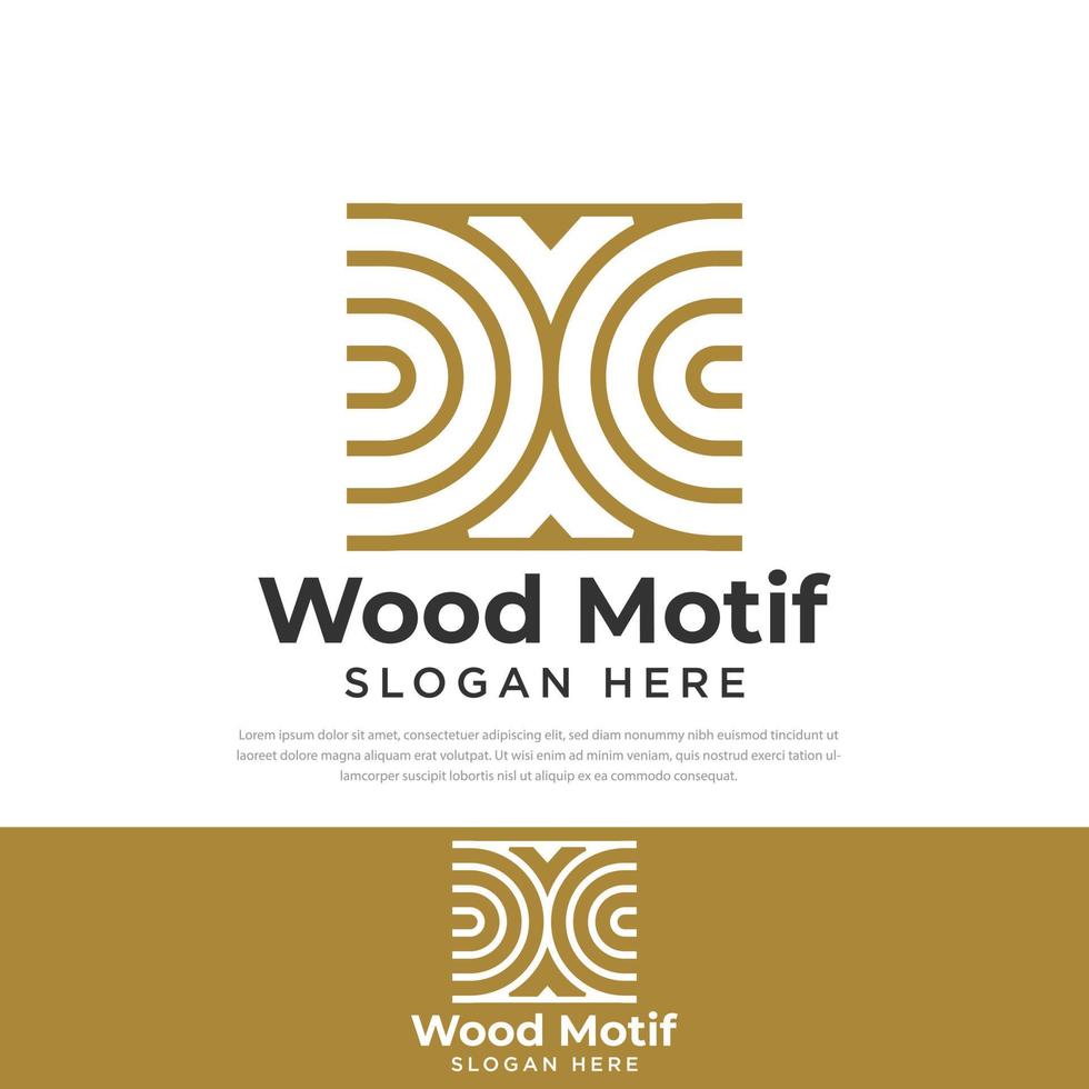 Logo Holzstruktur Holzstruktur Möbel Holzmuster Vektor