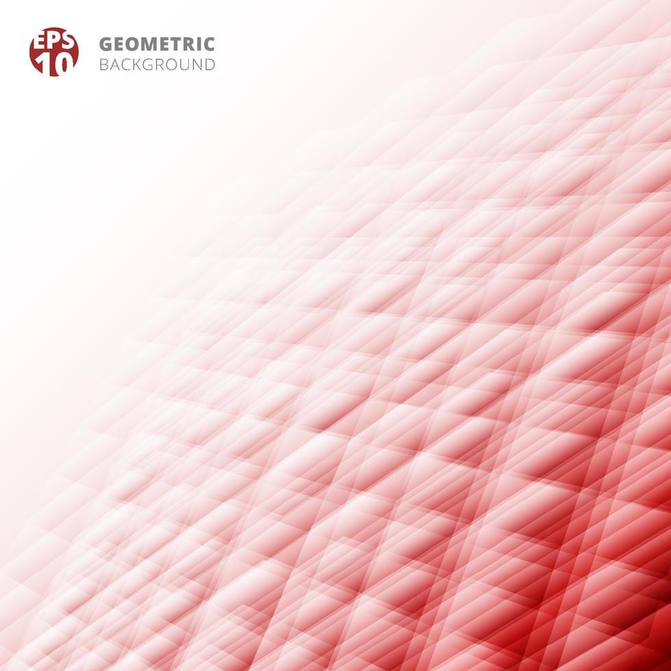 abstrakte Perspektive geometrisches Sechseck-Muster roter Hintergrund, kreative Designvorlagen vektor